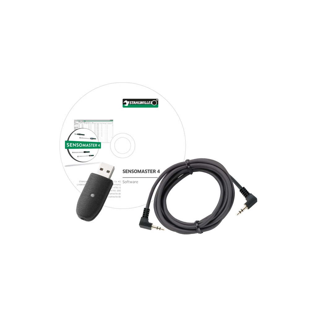 7759-5 Adattatore USB, cavo con connettore jack e software SensoMaster 4