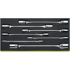 TCS 29/7,8X9-20X22MM Assortimento chiavi doppie a snodo FLEXI in TCS