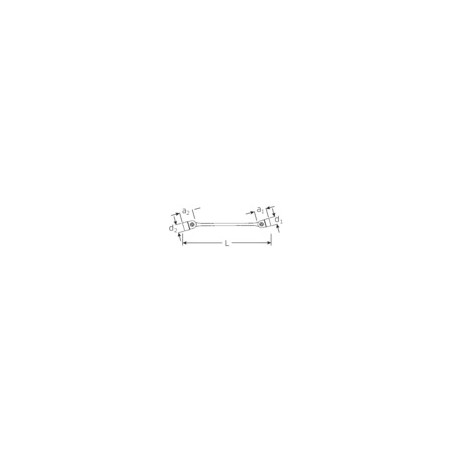 TCS 29/7,8X9-20X22MM Assortimento chiavi doppie a snodo FLEXI in TCS