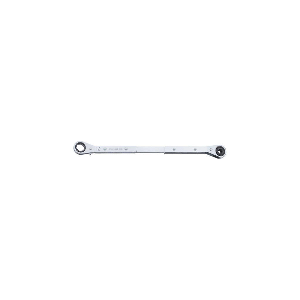 25GK Chiave a cricchetto a doppio anello Mis. 8 x 12mm Lun.255mm