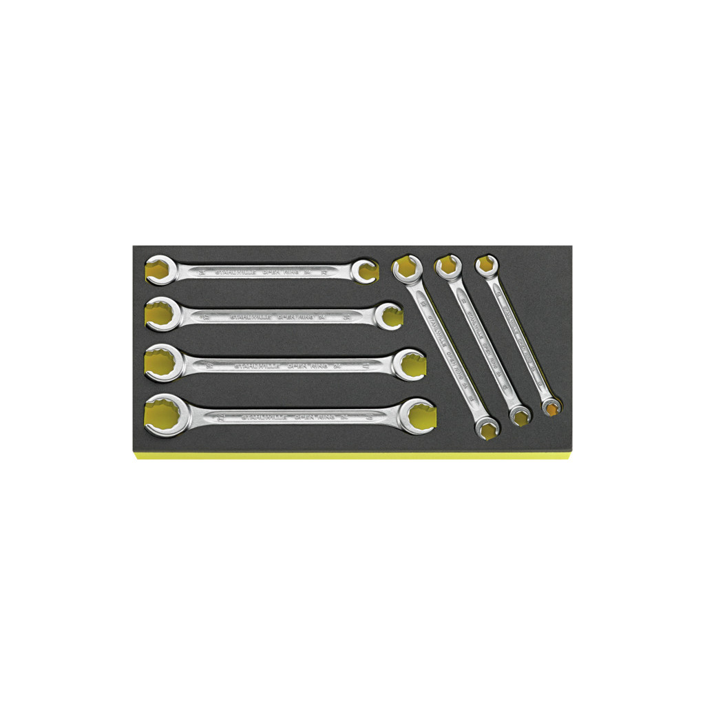 TCS 24/7, 8X10-19X22 MM Assortimento chiavi poligonali doppie OPEN RING in TCS