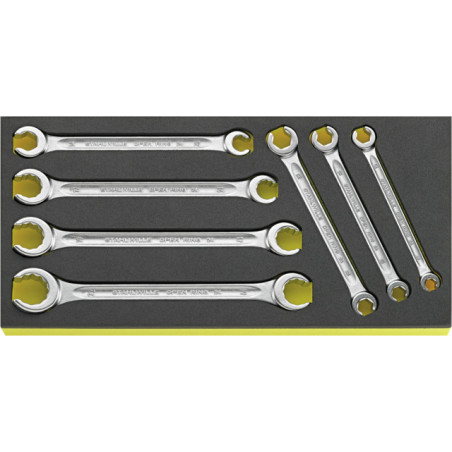 TCS 24/7, 8X10-19X22 MM Assortimento chiavi poligonali doppie OPEN RING in TCS
