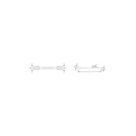 TCS 24/7, 8X10-19X22 MM Assortimento chiavi poligonali doppie OPEN RING in TCS