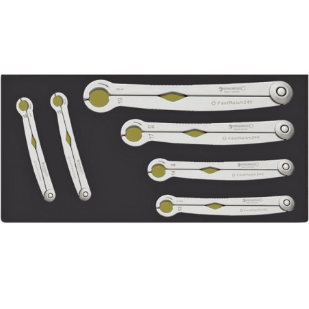 TCS 240/6 Assortimento chiavi a cricchetto FastRatch in TCS