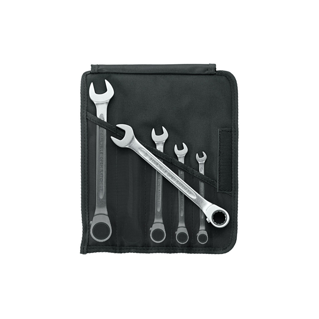 17/5-12 Assortimento di chiavi combinate a cricchetto OPEN RATCH 17/5-12 Assortimento di chiavi combinate a cricchetto OPEN RATCH