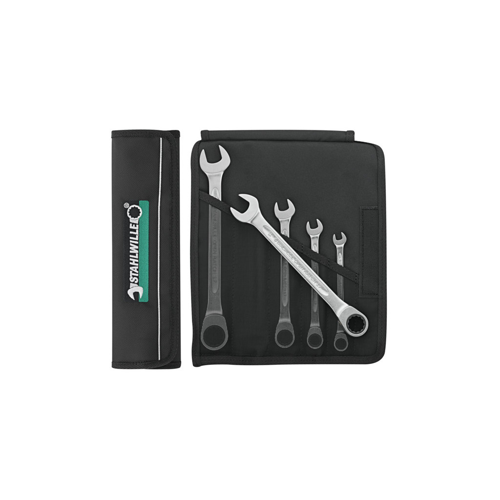 17F/5-12 Assortimento di chiavi combinate a cricchetto OPEN RATCH