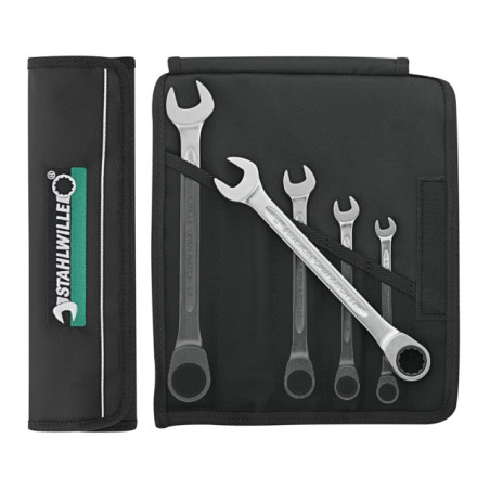 17F/5-12 Assortimento di chiavi combinate a cricchetto OPEN RATCH