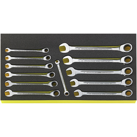 TCS WT 17/12 Assortimento di chiavi combinate a cricchetto OPEN RATCH in TCS WT