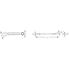 TCS WT 13A/22 Assortimento chiavi combinate OPEN BOX in TCS WT – misure in pollici