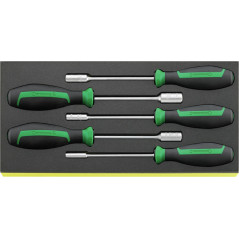 TCS 12500N/5 Assortimento di giraviti con bussola DRALL+ TCS