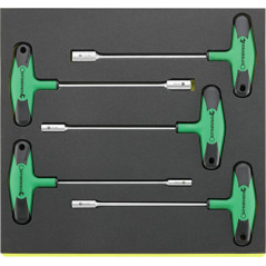 TCS 12507-2K/5 Assortimento chiavi a T con bussola TCS
