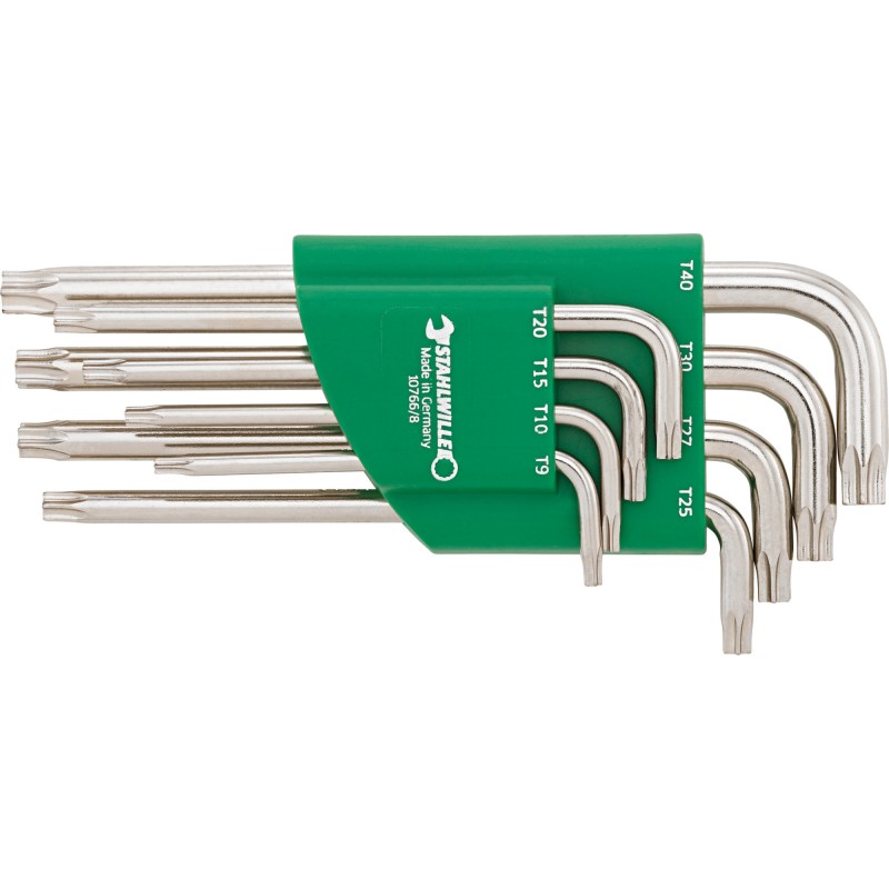10766/8 Assortimento chiavi piegate Torx