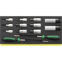 TCS 54/2309K/12506 Assortimento chiavi INHEX e bussole