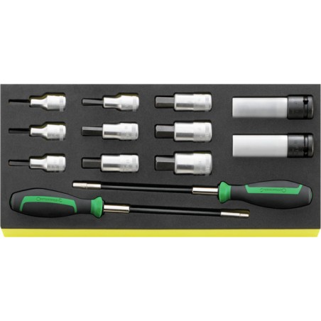 TCS 54/2309K/12506 Assortimento chiavi INHEX e bussole