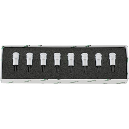 49TX/8 Assortimento di 8 bussole torx, attacco da 3/8”