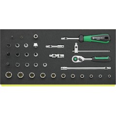 TCS 40/41/44/8 QR Assortimento di 33 utensili da ¼”