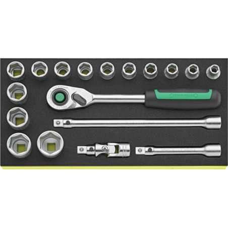 TCS 52/14/4 QR Assortimento di 18 utensili da ½”