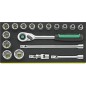 TCS 52/14/4 QR Assortimento di 18 utensili da ½”