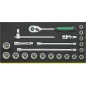 TCS 456/16/6 QR Assortimento di 22 utensili da 3/8”