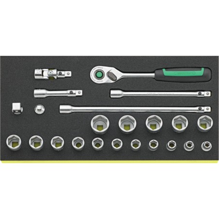TCS 456/16/7 QR Assortimento di 23 utensili da 3/8”