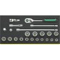 TCS 456/16/7 QR Assortimento di 23 utensili da 3/8”