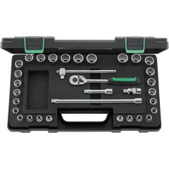 45MA/28/5 Assortimento di 33 utensili da 3/8” – misure metriche e pollici