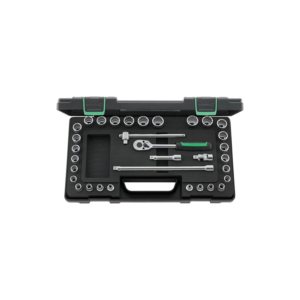 45MA/28/5 Assortimento di 33 utensili da 3/8” – misure metriche e pollici