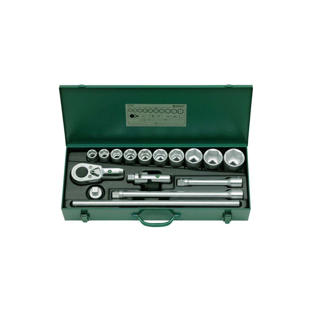 55/10/6 Assortimento di 16 utensili da ¾” 55/10/6 Assortimento di 16 utensili da ¾”