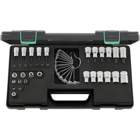89TX Assortimento di 35 utensili da ¼” – 3/8” – ½” – Torx