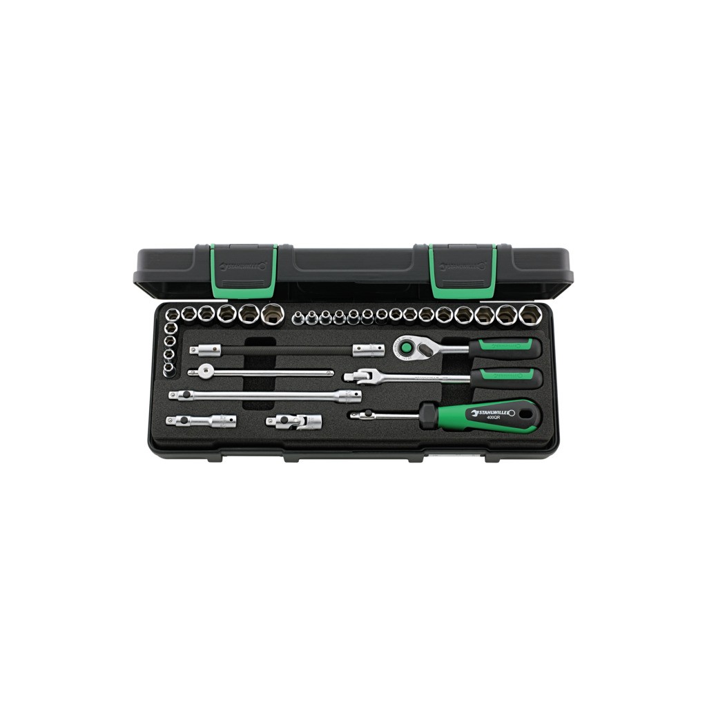 40MA/25/8QR Assortimento di 33 utensili da ¼”, misure in pollici e metriche