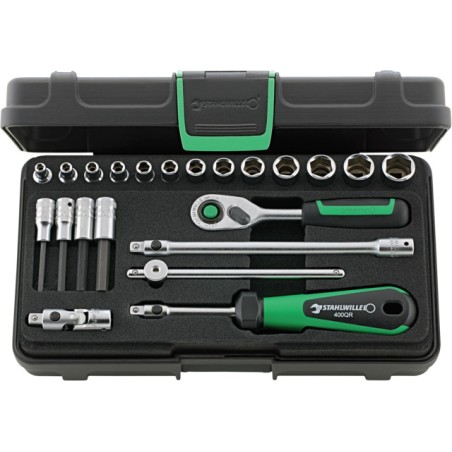 40/44/17/5QR Assortimento di 22 utensili da ¼”