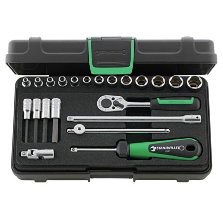 40/44/17/5 Assortimento di 22 utensili da ¼”