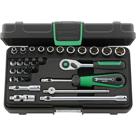 40/23/6QR Assortimento di 29 utensili da ¼”