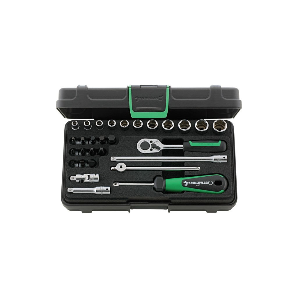 40/23/6 Assortimento di 29 utensili da ¼”