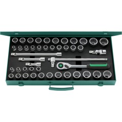50MA/39/6QR Assortimento di 45 utensili da ½” – misure metriche e in pollici