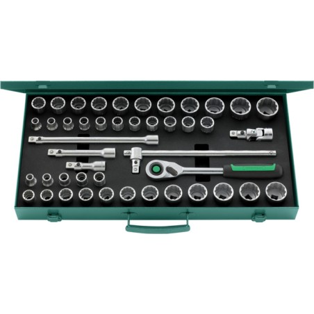 50MA/39/6QR Assortimento di 45 utensili da ½” – misure metriche e in pollici