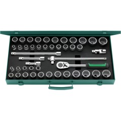 50MA/39/6N Assortimento di 45 utensili da ½” – misure metriche e in pollici