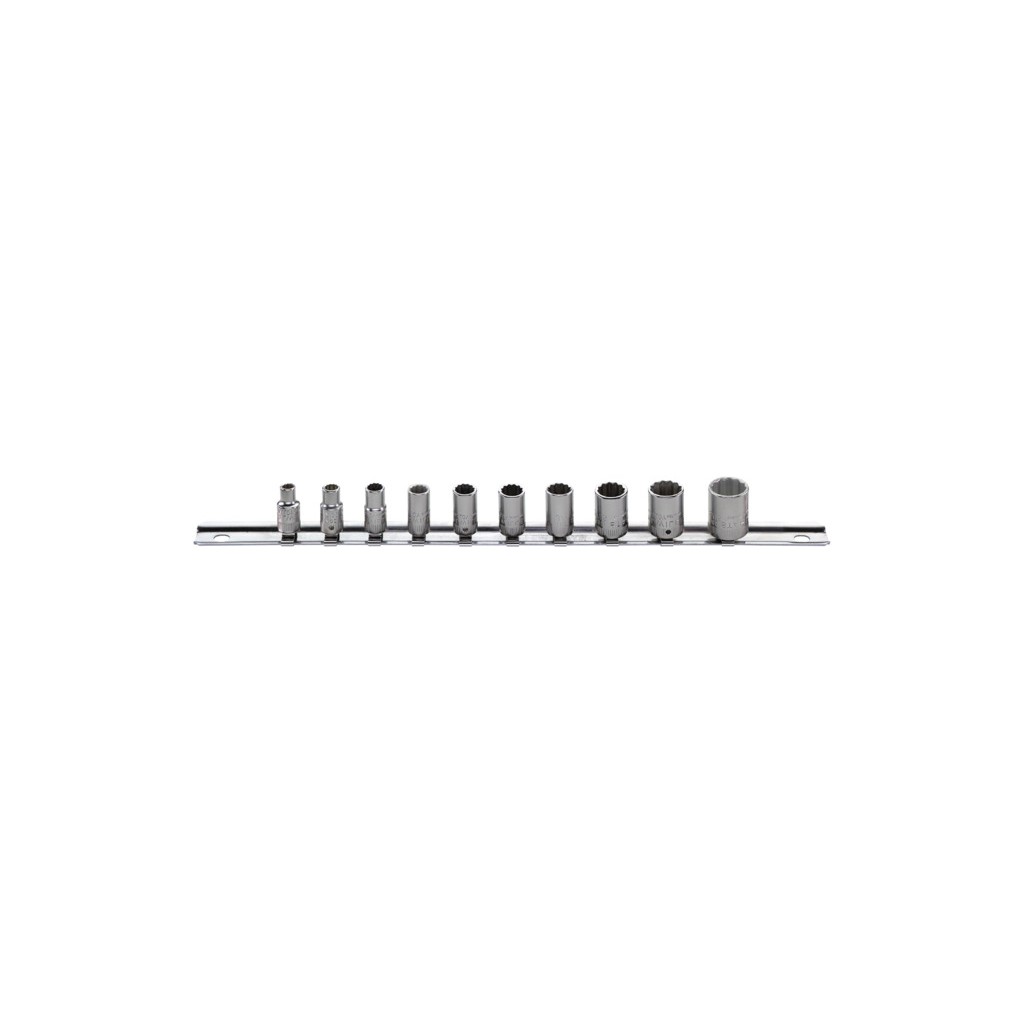 40aD/10-12916 Set di 10 chiavi a bussola da ¼” – misure in pollici