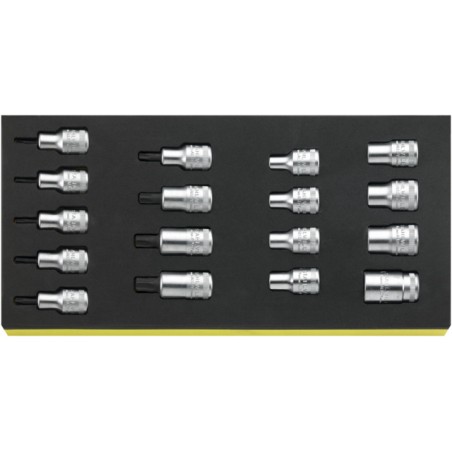 TCS 50TX/54TX/17 Assortimento di bussole torx da ½”