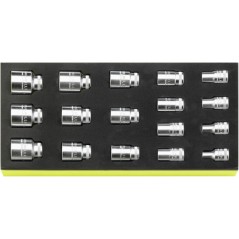 TCS 50A/17 Assortimento di bussole da ½” – misure in pollici