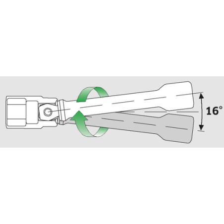 405W Prolunghe da ¼” con wobble-drive