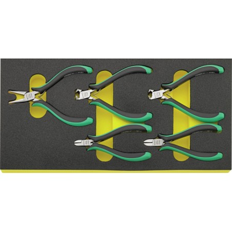TCS 6707-6711 Assortimento pinze per l’elettronica 5pcs