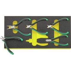 TCS 6707-6711 Assortimento pinze per l’elettronica 5pcs