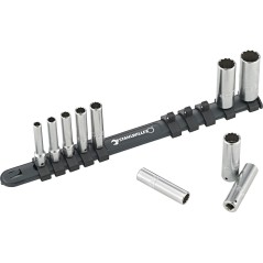 40aDL/10-12916 Set di 10 chiavi a bussola da ¼” – lunghe – misure in pollici