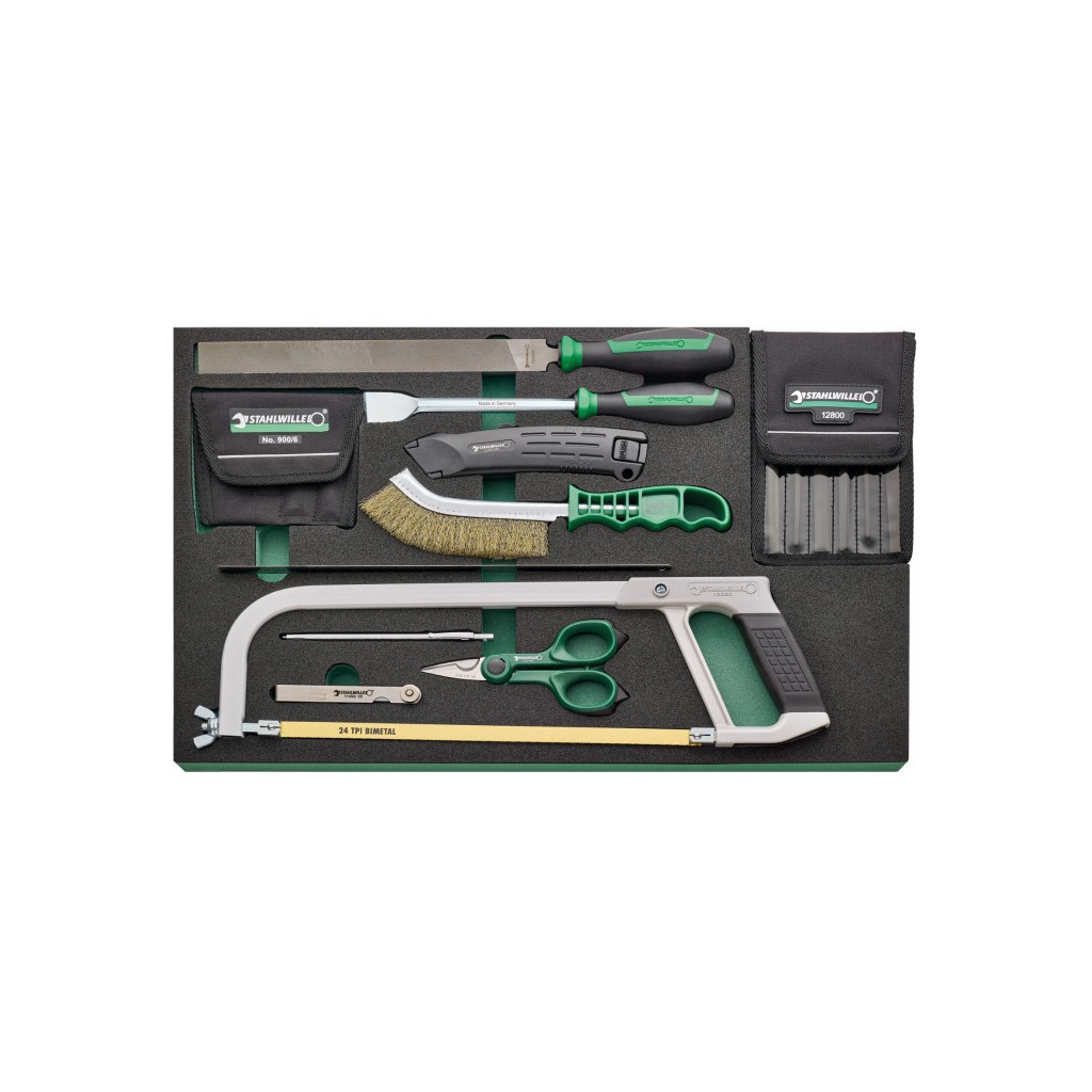 TCS 8 821/21 Set di lime, seghetto e accessori