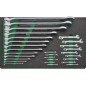 TCS 9 821/28 Set di chiavi combinate e fisse