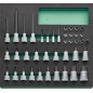 TCS 11 821/40 Set di bussole INHEX ¼” e ½”