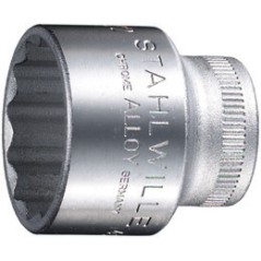 45A Chiavi a bussola poligonali da 3/8”, misure in pollici