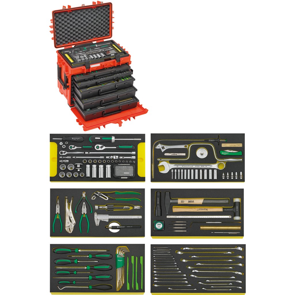 13214/1 WT/LR Assortimento Line Maintenance in trolley portautensili n. 13217 – misure metriche
