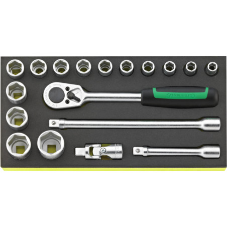 TCS 52/14/4 Assortimento 18 utensili da ½”